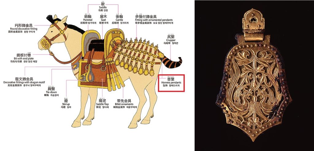 村梨子地杏葉紋揚羽蝶紋散鼻紙台 文化遺産オンライン