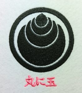 刺繍家紋の丸に玉-marunitama