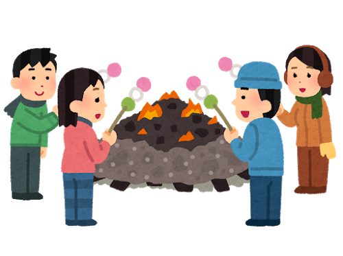 左義長のイラスト