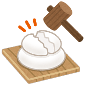 鏡開きのイラスト