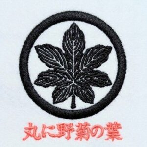 丸に野菊の葉