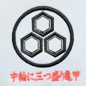 中輪に三つ盛り亀甲