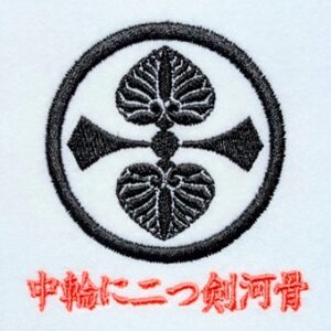 中輪に二つ剣河骨