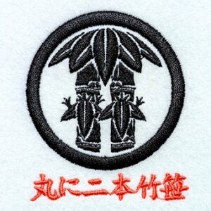 丸に二本竹笹